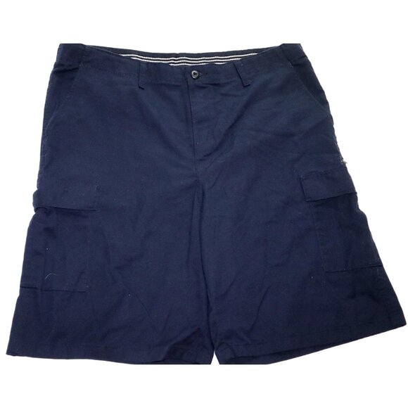 VF Imagewear Navy Cargo Shorts XL Utility Pockets Adjustable Workcore Aesthetic - Picture 1 of 8